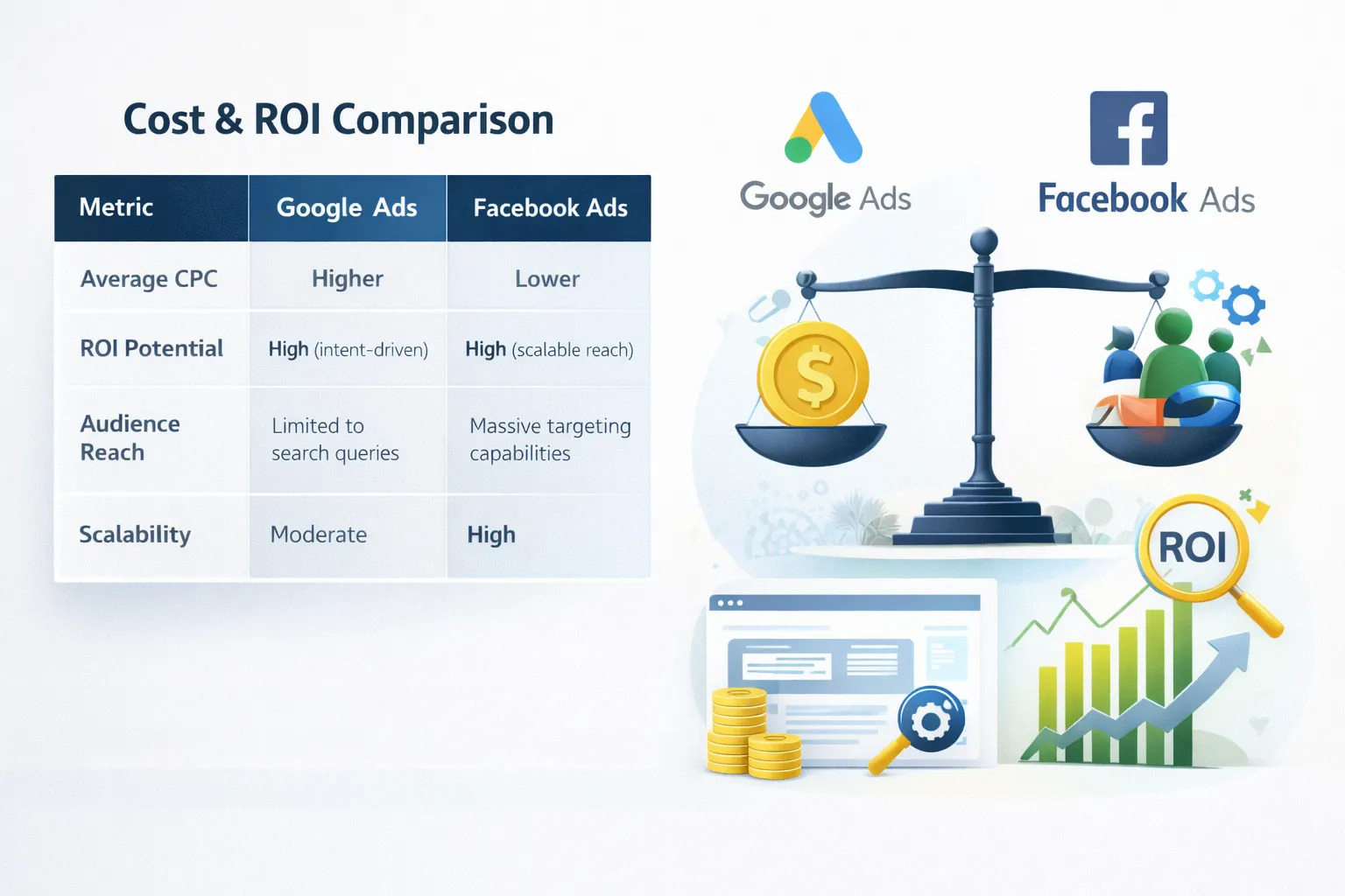 Evaluating Cost Efficiency and ROI for Advertising Campaigns